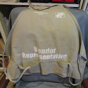 HOME DEPOT VENDOR APRON